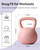 YOTTOY Soft Kettlebell,Kettlebell Anti-Slip Grip Weight for Home Workouts, Kettlebells Set Strength and Safety Guaranteed (15LB-Pink)