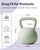 YOTTOY Soft Kettlebell,Kettlebell Anti-Slip Grip Weight for Home Workouts, Kettlebells Set Strength and Safety Guaranteed (Green, 30 LB)