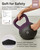YOTTOY Soft Kettlebell with Leather Handle – Anti-Slip Sweat-Absorbing Grip, Home Gym Kettlebell Weights for Strength Training, Safe Neoprene Kettlebell for Women & Men (Purple, 15 LB)