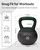 YOTTOY Soft Kettlebell with Leather Handle – Anti-Slip Sweat-Absorbing Grip, Home Gym Kettlebell Weights for Strength Training, Safe Neoprene Kettlebell for Women & Men (Green, 25 LB)