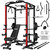 Goimu C1-V4 Power Cage, 2000LBS Squat Rack with LAT Pulldown, Multi-Function Weight Cage Strength Training Machine, Workout Cage with More Attachments for Home Gym Garage (120LB Home Gym Package Rd)