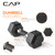 CAP 210 LB Coated Hex Dumbbell Weight Set with Comfort Grip and with Vertical Black Rack