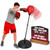 Adjustable Youth Punching Bag with Stand for Teens Ages 8–15 – 58" Reflex Boxing Training Set with Gloves & Pump, Standing Boxing Equipment for Beginner Training, Sports Gift for Home Fitness Training