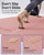 YOTTOY Large Yoga Mat (75 * 52 * 1/2inch),Extra Wide TPE Exercise Mat,Non-Slip Workout Mat for Pilates, Fitness, Barefoot, Home Gym Studio with Strap and Towel (Pink, 75 * 52 * 1/2inch)