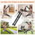 Ocdin Portable Ropeless Battle Ropes for Home Gym, 2 Sticks Cordless Training Rope for Low-Impact Cardio Training