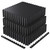 AIRHOP 0.79in Thick 72 Sq Ft Exercise Equipment Mats, 18 Tiles Upgraded Rubber Top with High Density EVA Foam, Large Interlocking Puzzle Gym Flooring for Home Gym, Heavy Weight Workout,Black