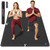 GymCope Extra Large Yoga Mat – 72"x48" or 78"x57", Non-Slip TPE Exercise Mat for Women & Men, Available in 1/4" to 1/2" Thickness, for Home Gym, Yoga, Pilates & Barefoot Workouts, with Towel, Straps & Carry Bag