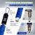 ALongSong Pull Up Assistance Bands with Foot Support Pedal - Upgrade Heavy Duty Resistance Bands Adjustable Weight/Height with 5x80Lbs Bands&Measured Strap for Strength Training Home Gym Core Workout