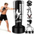 Freestanding Punching Bag for Adults, Boxing Bag with Stand Kicking Bag with Boxing Gloves, Electric Air Pump, Rope, Exercise Band and Accessories, Adult Kickboxing Bags for Beginners Training MMA