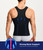 TAILONG Slim Fit Men Undershirt Body Control Compression Shaper Waist Cinching Girdle Tank Top Vest (XL, Black)