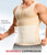 Nebility Compression Shirt Men Tank Top Compression Undershirt Mens Shapewear Body Shaper Waist Trainer Tummy Control Vest, Beige - 2X Large
