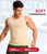 Nebility Compression Shirt Men Tank Top Compression Undershirt Mens Shapewear Body Shaper Waist Trainer Tummy Control Vest, Beige - X Large
