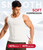 Nebility Compression Shirt Men Tank Top Compression Undershirt Mens Shapewear Body Shaper Waist Trainer Tummy Control Vest, White - Medium
