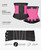 FeelinGirl Waist Trainer Belt Waist Cincher Trimmer Ab Belt Tummy Control Body Shaper with Triple Wrap Women and Men Bright Pink