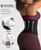 FeelinGirl Waist Trainer Corset for Women Shapewear Tummy Control Waist Cincher Workout Girdle 3 Segmented Belt Hooks Black