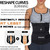 ANGOOL Neopren Waist Trainer For Women,Workout Plus Size Trimmer Belt Sauna Sweat Corset Cincher With Zipper Black