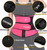 ANGOOL Neopren Waist Trainer For Women,Workout Plus Size Trimmer Belt Sauna Sweat Corset Cincher With Zipper 2XL Pink