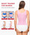 Nebility Waist Trainer for Women Corset Shapewear Tummy Control Faja Body Shaper Waist Cincher with Adjustable Strap(Pink,Medium)