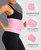 SHAPELLX Waist Trainer for Women Belly Fat Workout Waisted Trainer Velcro Waist Cincher Compression Waist Trimmer Corset Lavender Pink