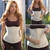 SHAPERX Waist Trainer Corset for Women Tummy Control Sport Girdle Hourglass Waist Cincher Body Shaper with Steel Boned,SZ7293-Beige-XS