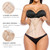 YIANNA Waist Trainer for Women Latex Underbust Tummy Control Waist Cincher Corset Hourglass Body Shaper Zipper and Hooks,YA2231-Beige-3XL