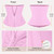 SHAPERX Waist Trainer for Women Underbust Corset Shapewear Tummy Control Workout Waist Cincher Body Shaper Zipper and Hooks, SZ7310-Pink-2XL