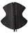 SHAPERX Women Waist Training Corsets Double Steel Boned Heavy Duty Long Torso Body Shaper, SZ1793-Black-L