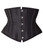 SHAPERX Women Petite Steel Boned Waist Trainer Underbust Corset Short Torso Mesh Body Shaper,SZ1995-Black-2XL