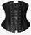 SHAPERX Women's Waist Training Corsets Underbust Heavy Duty 26 Steel Boned Hourglass Silhouette Body Shaper, SZ1908-Black-L