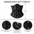 SHAPERX 26 Double Steel Boned Breathable Mesh Corset Heavy Duty Waist Training Shaper, SZ1996-Black-XL