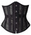 SHAPERX 26 Double Steel Boned Breathable Mesh Corset Heavy Duty Waist Training Shaper, SZ1996-Black-3XL