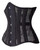SHAPERX Women 26 Steel Boned Mesh Corsets Longline Heavy Duty Waist Trainer Long Torso Cincher,SZ1794-Black-M