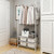 Metal Closet Organizer Wardrobe Shelves System Clothes Storage Rack Heavy Duty