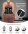 SHAPELLX Waist Trainer for Women Belly Fat Waist Cincher Corset Shapewear Shaper Belt Back Support Belly Wrap Faja Black