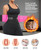 SHAPELLX Waist Trainer for Women Waist Trainer Corset Belt Faja Hourglass Body Shaper Colombian Shaping Girdles Rose Red