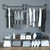 Industrial Pipe Clothes Rack Wall Mounted Hanging Bar Garment Rack for Home