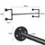 Industrial Pipe Clothes Rack Wall Mounted Hanging Bar Garment Rack for Home