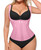 SHAPELLX Waist Trainer for Women Shapewear Tummy Control Corset Body Shaper Workout Fajas Colombians Moldeadoras Pink S