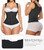 YIANNA Waist Trainer for Women Tummy Control Underbust Hourglass Corset Waist Cincher Vest Sport Girdle Postpartum Faja Body Shaper with Zipper and Hooks, YA7293-Black-XS