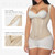 YIANNA Waist Trainer for Women Tummy Control Underbust Hourglass Corset Waist Cincher Vest Sport Girdle Postpartum Faja Body Shaper with Zipper and Hooks, YA7293-Beige-S