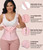 Figninget Waist Trainer Cincher Girdle for Women Tummy Control Faja Body Shaper with Steel Boned Pink S