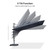 PURPLE LEAF 11.5' X 8.2' Tilting Patio Umbrella with Base Outdoor Cantilever Swivel Rectangle Umbrella Aluminum Offset Umbrella with 360-degree Rotation for Garden Deck Pool Patio Grey