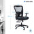 ALPHA HOME Office Chair Ergonomic Home Desk Chair Mid Back Mesh Computer Task Chair with Lumbar Support Executive Stool with Adjustable Armrest & Seat Cushion Rolling Swivel Desk Chair-Capacity 300LBS
