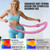 SOHIDAS Soft Hula Hoop for Adults 3.3lb Weighted Hula Hoops for Women Weight Loss Pilates Equipment Infinity Hoop Soft Spring Weighted Hoop for Adults Women Beginners Kids Home Travel Gym
