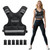 Koemier Adjustable Weighted Vest for Men and Women,11-20lb Vest with 6 Ironsand Weights,with Reflective Stripe,for Strength Training, Running, Fitness, Walking