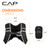 CAP 16LB Weighted Vest Black – Unisex Workout Vest with Reflective Stripes, Phone Pouch, and Adjustable Fit for Walking, Running, Cardio, Strength Training