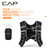 CAP 25LB Weighted Vest Black – Unisex Workout Vest with Reflective Stripes, Phone Pouch, and Adjustable Fit for Walking, Running, Cardio, Strength Training
