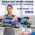 VBSD Adjustable Weighted Vest for Women Men 4-10LB Vest with 6 Ironsand Weights Body Weight Vest with Reflective Strip for Running Walking Strength Training Workouts Blue