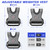 VBSD Adjustable Weighted Vest for Women Men 4-10LB Vest with 6 Ironsand Weights Body Weight Vest with Reflective Strip for Running Walking Strength Training Workouts Grey