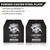 Weighted Vest Plates 9.8"x11" Steel Weight Plates for Vests – 5.51/8.81/15.43/20.94 LB Pairs – Rust-Proof Powder Coated Workout Inserts for CrossFit Murph Rucking Running Strength Training